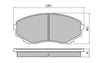 RDA GP Max Brake Pad Set Front RDB1274
