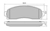 RDA GP Max Brake Pad Set Front RDB1730