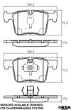 RDA GP Max Brake Pad Set Front RDB2221