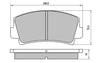 RDA GP Max Brake Pad Set Front RDB40