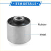 Rear arm bushing for toyota land cruiser 100 showing silver metal and black rubber engine mount back side