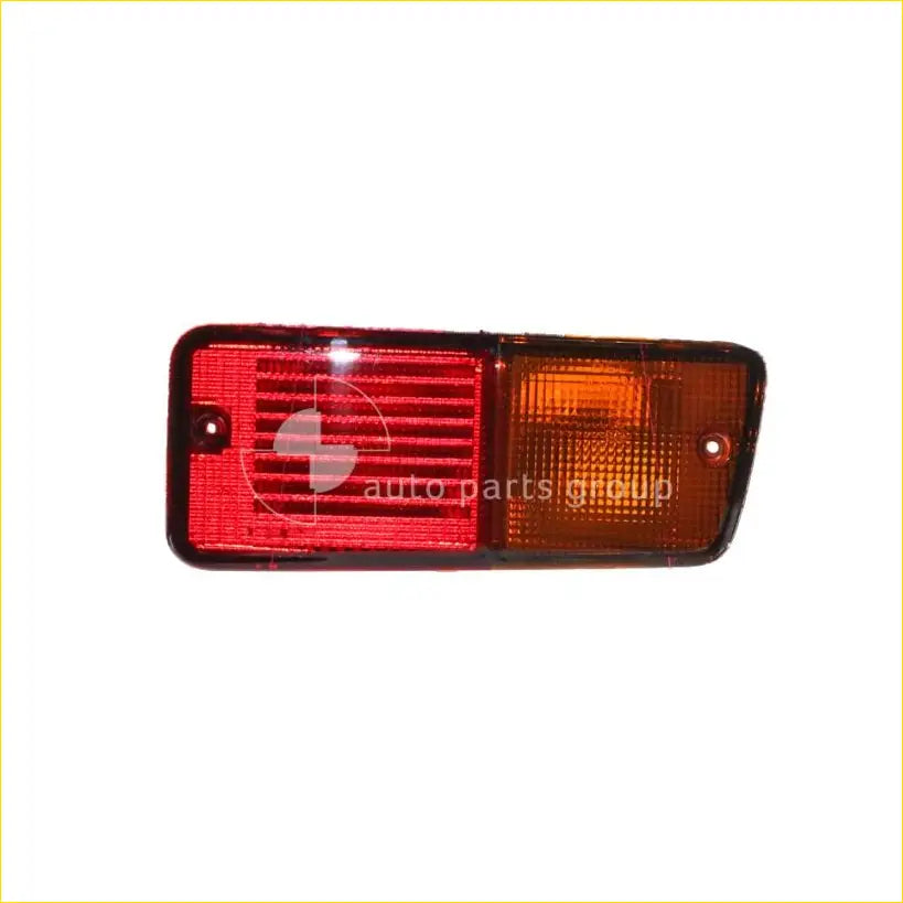 Rear bar light right for nissan patrol gu y61 2004-2015 with red and amber dual-section lens in black plastic housing