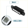 Black plastic rearview camera back side with white connector and three-pin interface for toyota land cruiser tailgate switch