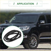 Black rubber rear boot weatherstrip seal for toyota rav4 2006-2012 vehicle door frames close-up view