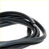 Black rubber rear bootlid weatherstrip seal for nissan datsun bluebird 510 1600 shown from back side