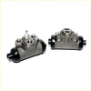 Gray metallic rear brake cylinder for mitsubishi pajero montero sport 2.4l 1996-2008 with black rubber boots and fittings