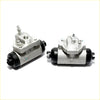 Silver metallic rear brake cylinder drum brake assemblies with black rubber parts for nissan largo 4wd 1993-1999
