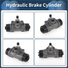 Gray metallic rear brake wheel cylinder for toyota 4runner 1987-2002 with black rubber end caps and adjustment bolt