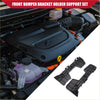Black plastic rear bumper bracket holder support set for toyota highlander 2008-2013 shown from back side