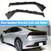 Black plastic durable rear bumper brackets left and right for silver toyota prius 1.5l 2010-2015 shown from back side