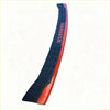 Red and black rubber rear bumper guard for ford everest 2022 with built tough everest embossed in pink