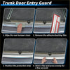 Silver metallic rear bumper guard protector for toyota highlander 2015-2019 with sleek ribbed durable design