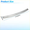 Silver metallic rear bumper guard protector for toyota highlander 2015-2019 with sleek curved design and three grooves