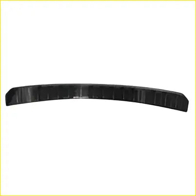 Black curved metal rear bumper sill protector plate with ribbed texture fit for Subaru Forester SK 2018-2023 back side