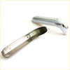 Chrome-finished metal rear bumper steel x2 for Nissan Datsun 520 620 1968-1979 with sleek curved fender design back view