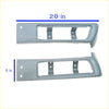 Gray plastic dashboard mounting brackets 20 inches long 5 inches wide for rear bumper tail lightset on datsun nissan 1973-1979