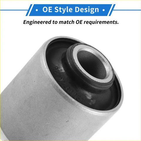 Silver metal rear control arm suspension bushing with black rubber insert for toyota land cruiser