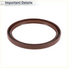 Rear crankshaft oil seal for toyota alphard 2003-2014 brown smooth nbr rubber seal ring
