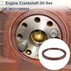 Brown rubber rear crankshaft oil seal with metallic flange and threaded holes for toyota alphard 2003-2014
