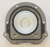Rear crankshaft oil seal with gray metal flange black rubber gasket and white center ring for transit defender ranger