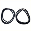 Black rubber rear door inner weatherstrip seals for nissan datsun 230 240c 260c 1971-1975 window frames