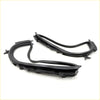 Black rubber rear door quarter window weatherstrip for toyota hilux revo 2015-2023 with molded tabs and smooth surface