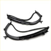Black rubber rear door quarter window weatherstrip for toyota hilux revo 2015-2023 with molded tabs and wavy edge