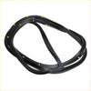 Rear door weatherstrip for mazda familia hatchback 323 glc 1977-1980 black rubber with yellow dots on back side