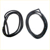 Black rubber rear door weatherstrip for mazda familia hatchback 323 glc 1977-1980 with blue and yellow fasteners