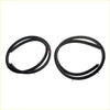 Black rubber weatherstripping seals coiled and ready for rear door installation on nissan sylphy n16 almera pulsar