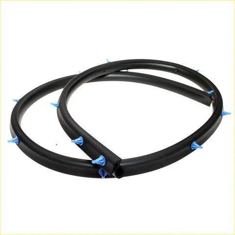 Rear door weatherstrip seal for nissan sylphy n16 almera pulsar black rubber gasket with blue plastic spikes along edge