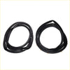 Black rubber weatherstripping seals coiled and ready for installation rear door weatherstrip set for nissan sentra sedan