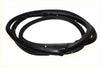 Black rubber weatherstrip seal coiled with ridged texture for rear door of nissan datsun sunny sentra b12 sedan