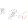 Technical schematic of rear door weatherstrip set for nissan datsun sunny sentra b12 sedan with exploded view and adhesive guide