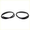 Black rubber rear door weatherstrip set with pink and blue plastic tips for Nissan Sylphy N16 sedan Pulsar Almera