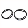 Black rubber weatherstripping seals coiled and ready for installation rear door weatherstrip set for nissan sylphy n16 sedan
