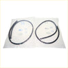 Two black rubber rear door weatherstrip gaskets in plastic bags for nissan sylphy n16 sedan pulsar almera