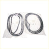 Rear door weatherstrip x2 for mitsubishi galant eterna sigma 1980-1987 black rubber gaskets in clear packaging
