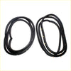 Black rubber rear door weatherstrip seals coiled for mitsubishi galant eterna sigma 1980-1987 window frames