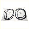 Rear door weatherstrip x2 for nissan datsun sunny 120y b210 sedan black rubber seals in clear packaging
