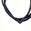 Rear door weatherstrip x2 for nissan datsun sunny 120y b210 sedan black rubber with blue plastic fasteners