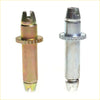 Two metallic rear drum brake shoes adjuster bolts for nissan datsun d21 720 1980-1997 in brass and silver tones