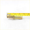 Yellow zinc-coated metal anchor bolt with threaded sections and hexagonal nut for toyota hilux rear drum brake adjuster