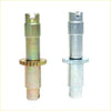 Rear drum brake shoes adjuster for toyota hilux with brass gear and silver metal fasteners featuring u-shaped notches
