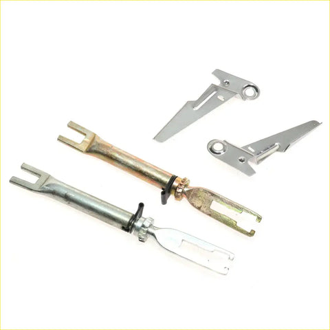 Silver metal rear drum brake shoes adjuster linkage for toyota hilux 2005-2015 with polished finish and joints