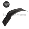 Black glossy carbon fiber rear duck tail spoiler back side for toyota mark x 2010 plus