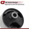 Black rubber rear engine mount bushing with metallic bore for toyota allion caldina 2001-2007 oem fit