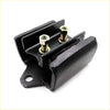 Rear engine mount for nissan datsun navara d21 king cab 1986-1997 black rubber with brass hex bolts and nuts