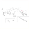 Engine assembly diagram showing parts and components for rear engine mount on nissan navara d21 1986-1997