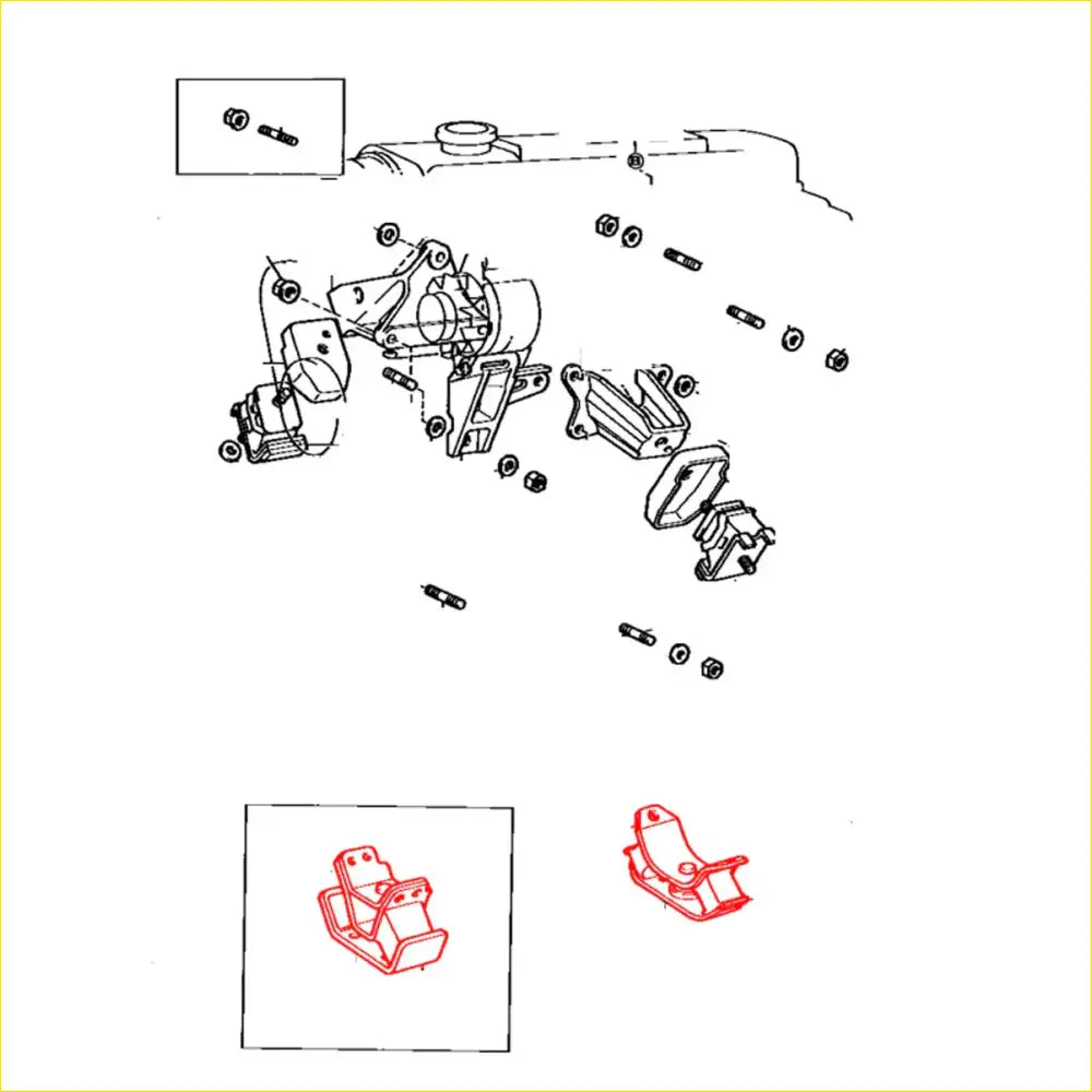 Rear Engine Mount for Toyota Hilux 1979-1983